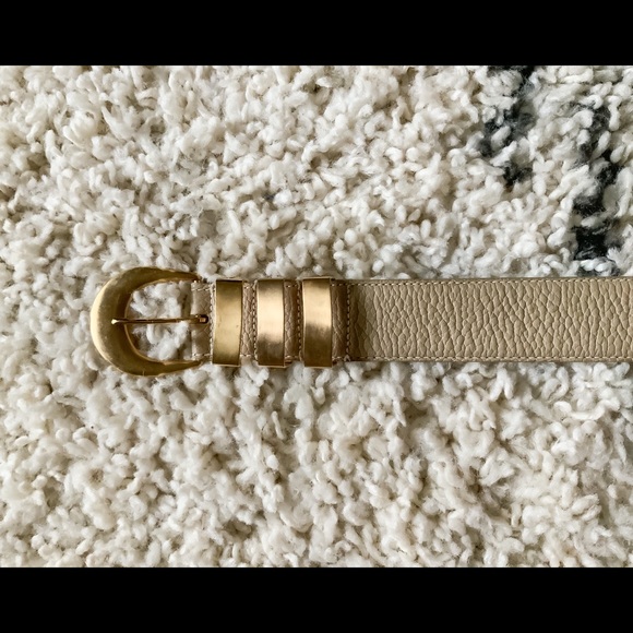 Vintage Liz Claiborne Cream Belt - Picture 3 of 7